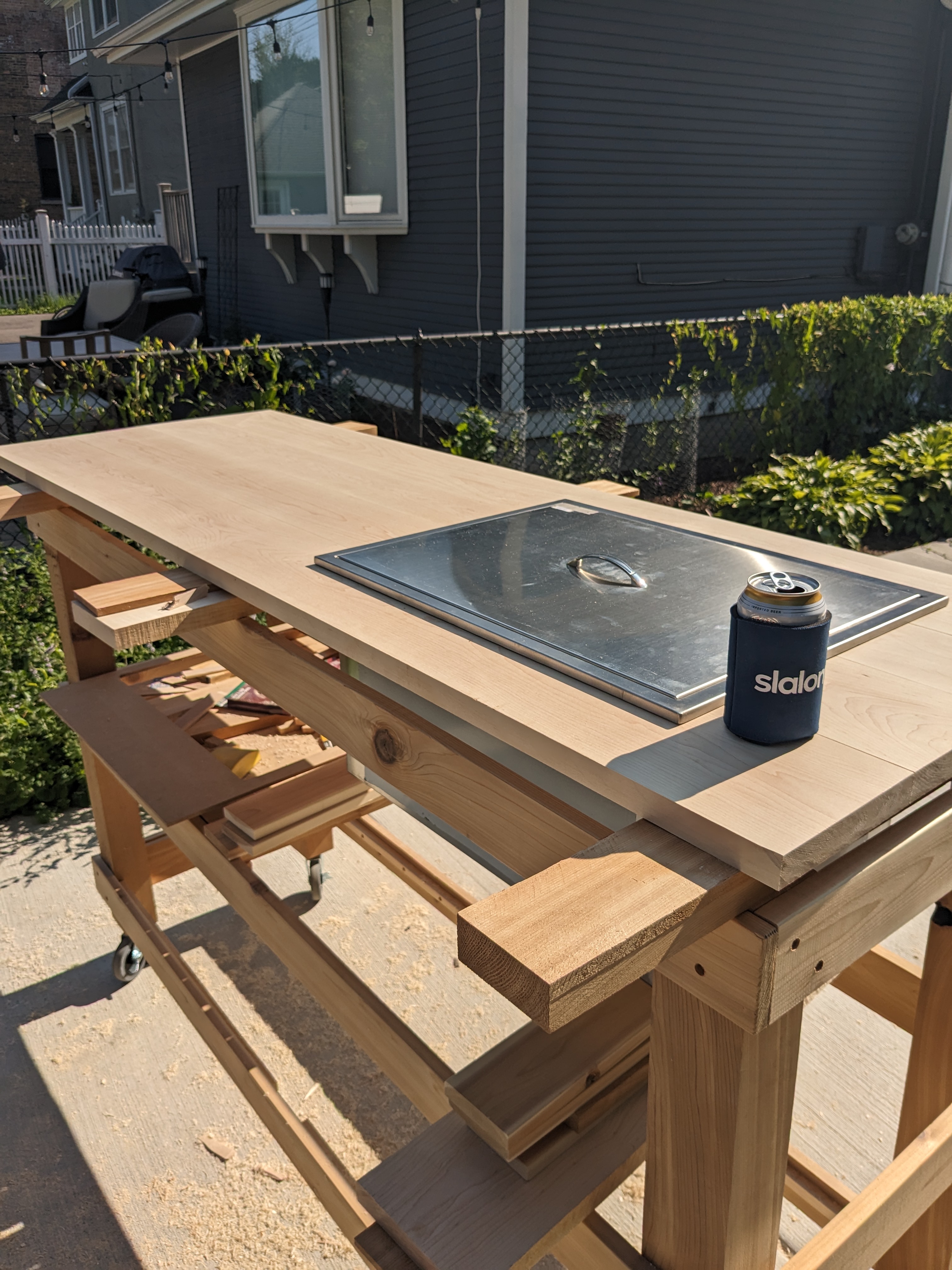 The Betty cabinet showing drawer and shelf detail.